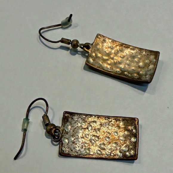 Elegant Brown and Cream Animal Print Boho Earrings - Picture 3 of 4